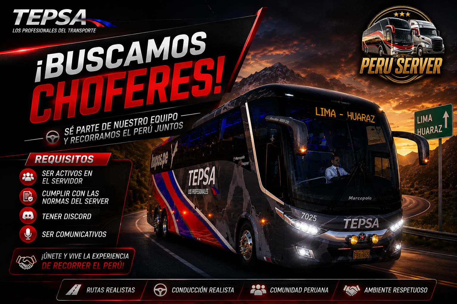Convocatoria de choferes